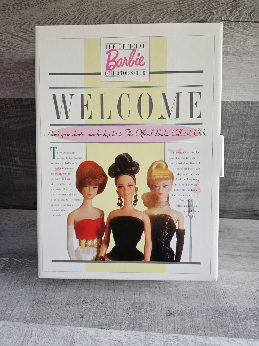 BARBIE 1996 The Official Barbie Collectors Club Welcome Kit-Little Black Dress